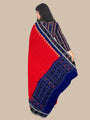 Navy Blue and Red Sambalpuri Handloom Cotton Dress Material