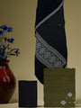 Olive Green and Black Sambalpuri Handloom Cotton Dress Material