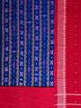 Royal Blue and Red Nuapatna Handloom Cotton Dress Material