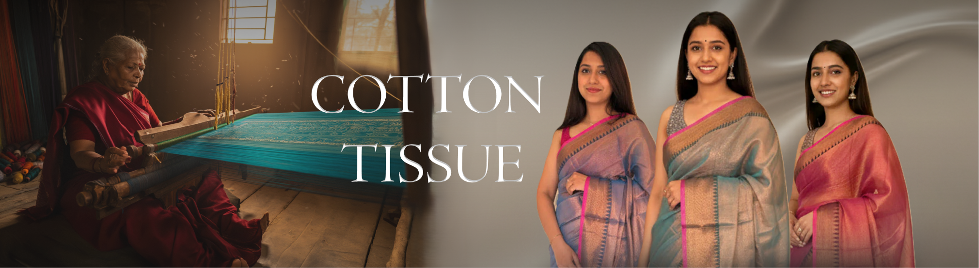 cotton tissue saree
