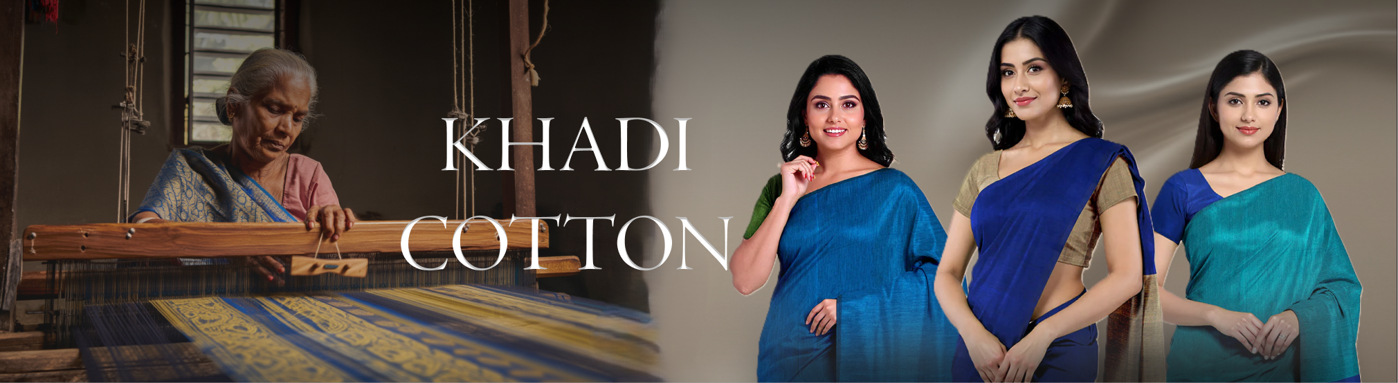 khadi cotton saree