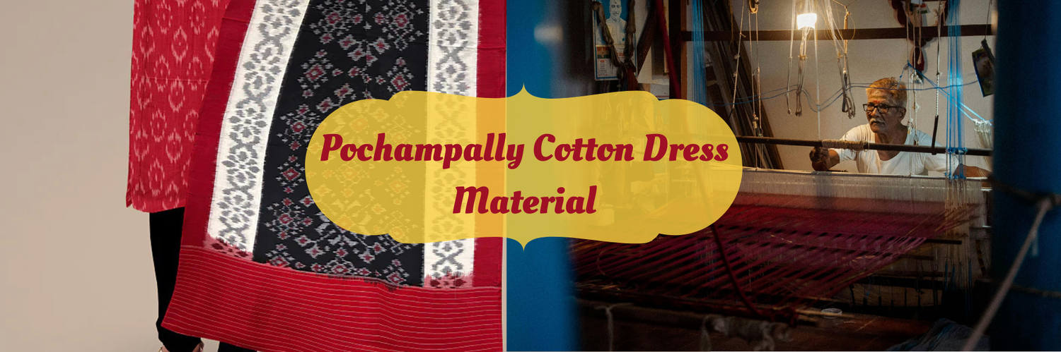 Pochampally Ikkat Dress Material