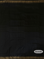 Lemon Yellow and Black Dongria Border Pure Silk Handloom Khandua Patta Saree