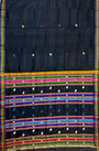 Black Dongria Pattern Pure Silk Handloom Khandua Patta Saree