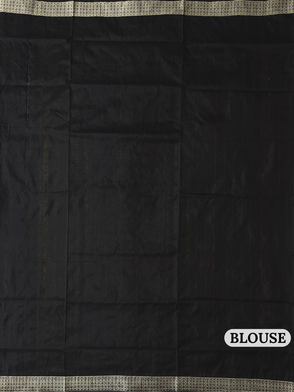 Black Double Pallu Handloom Berhampuri Pure Silk Patta Saree