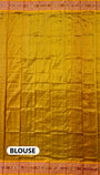 Black Odia Varnamala Pure Silk Handloom Khandua Patta Saree