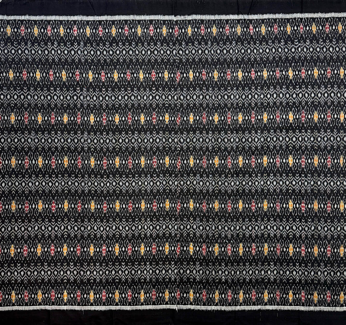 Black and Red Sambalpuri Handloom Cotton Dress Material