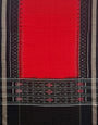 Black and Red Sambalpuri Handloom Cotton Dress Material