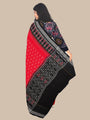 Black, yellow and Red Tribal Motifs Sambalpuri Handloom Cotton Dress Material