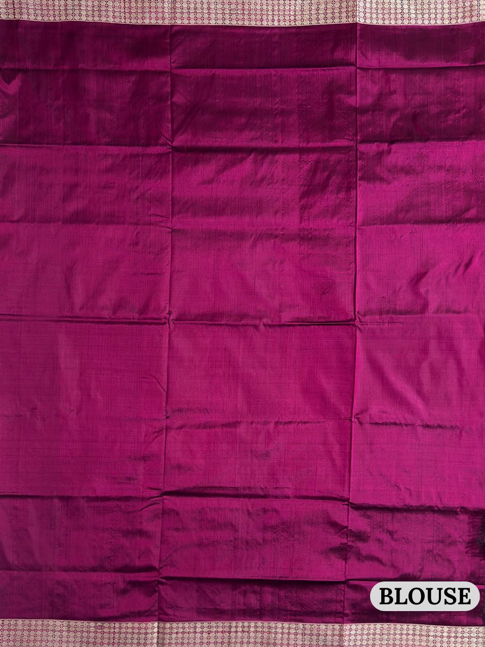 Black and Magenta Pure Sambalpuri Silk Handloom Saree