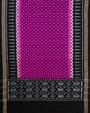 Black and Magenta Sambalpuri Handloom Cotton Dress Material