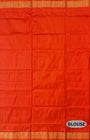Black and Orange Pure Sambalpuri Tissue Silk Handloom Saree
