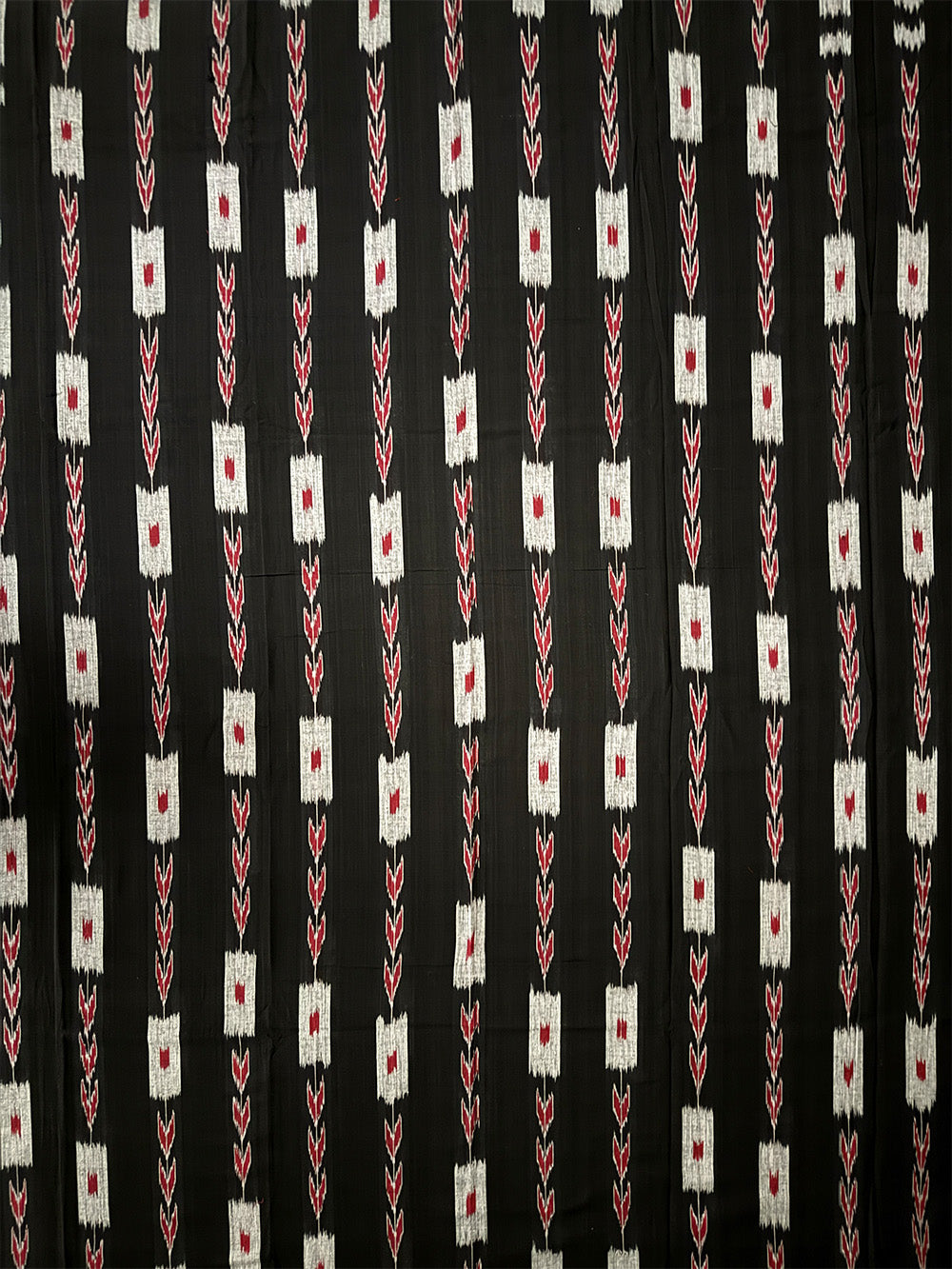 Black and Red Nuapatna Handloom Cotton Dress Material