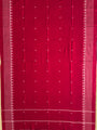 Black and Red Nuapatna Handloom Cotton Dress Material