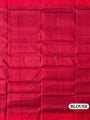 Black and Red Pasapalli Pattern Pure Silk Handloom Khandua Patta Saree