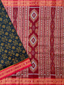 Black and Red Pure Silk Handloom Khandua Patta Saree