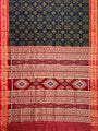 Black and Red Pure Silk Handloom Khandua Patta Saree