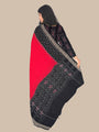 Black and Red Sambalpuri Handloom Cotton Dress Material