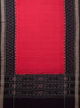 Black and Red Sambalpuri Handloom Cotton Dress Material
