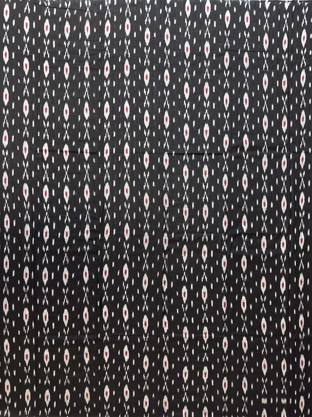 Black and Red Tribal Pattern Nuapatna Handloom Cotton Dress Material