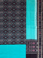 Black and Teal Sambalpuri Handloom Cotton Dress Material