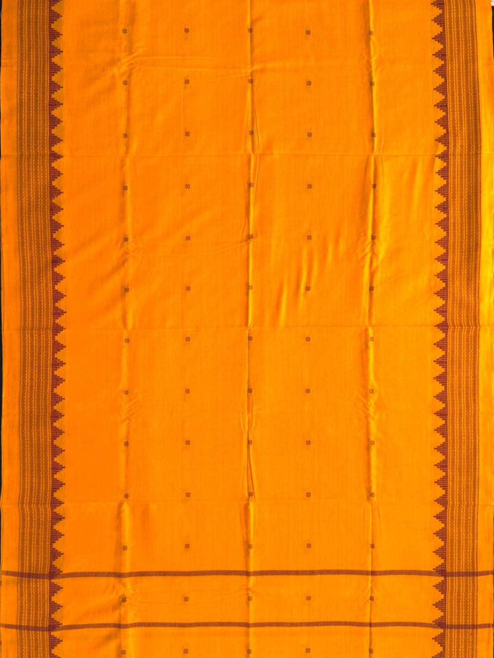 Black and Yellow Nuapatna Handloom Cotton Dress Material