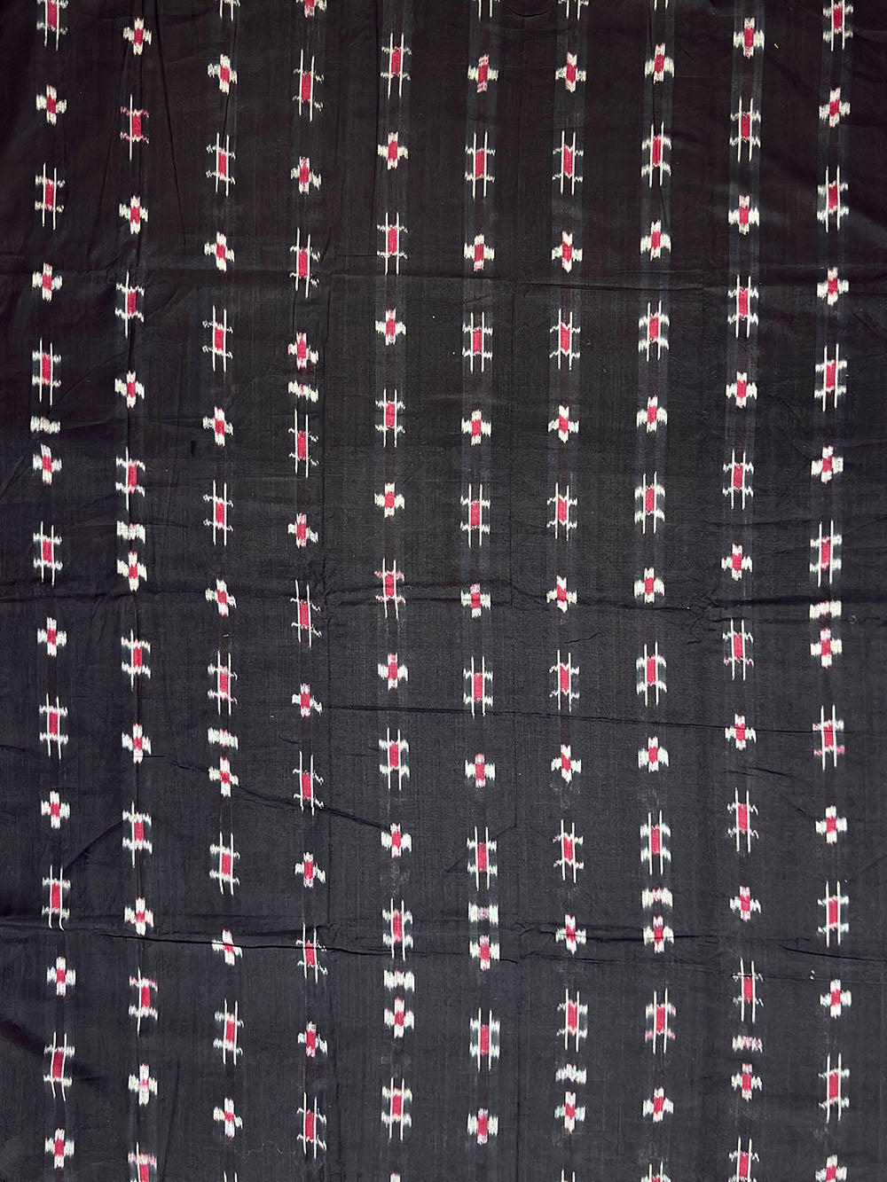 Black and Yellow Pasapalli Pattern Nuapatna Handloom Cotton Dress Material