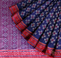 Blue Pasapali design Handloom Cotton Nuapatna Saree