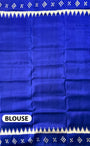 Blue Pure Silk Handloom Khandua Patta Saree with Pasapalli Design