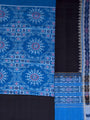 Blue and Black Sambalpuri Handloom Cotton Dress Material