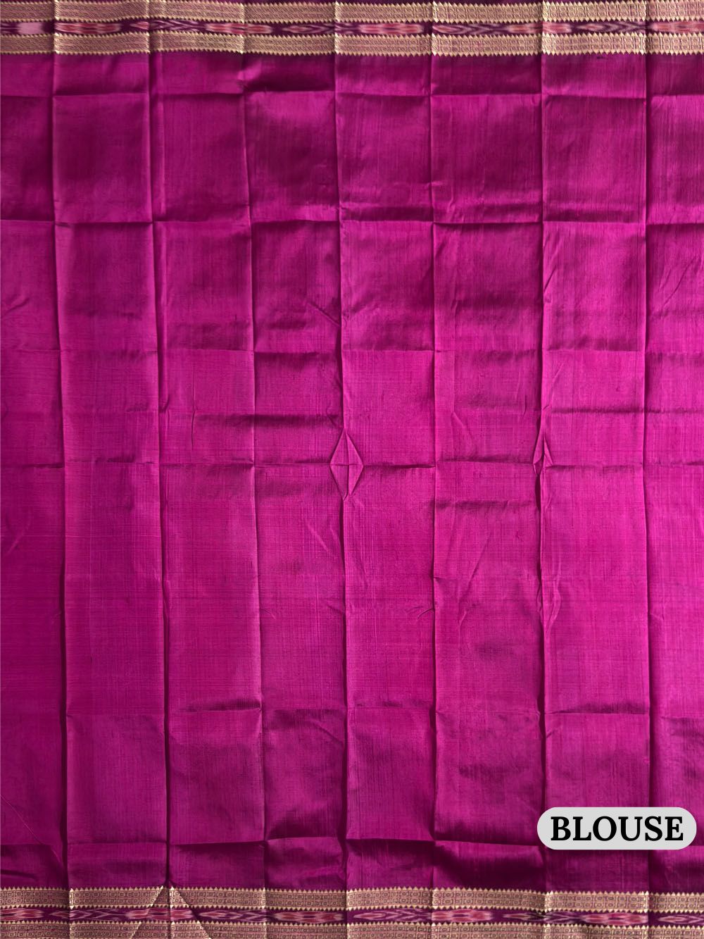 Blue and Pink Pure Silk Handloom Khandua Patta Saree