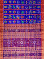 Blue and Red Nabakothi Pure Silk Handloom Khandua Patta Saree