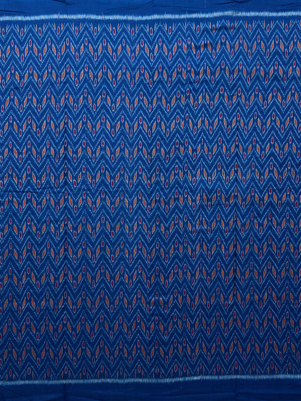 Blue and Red Sambalpuri Handloom Cotton Dress Material