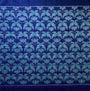Blue and Teal Sambalpuri Handloom Cotton Dress Material With Parrot Motifs