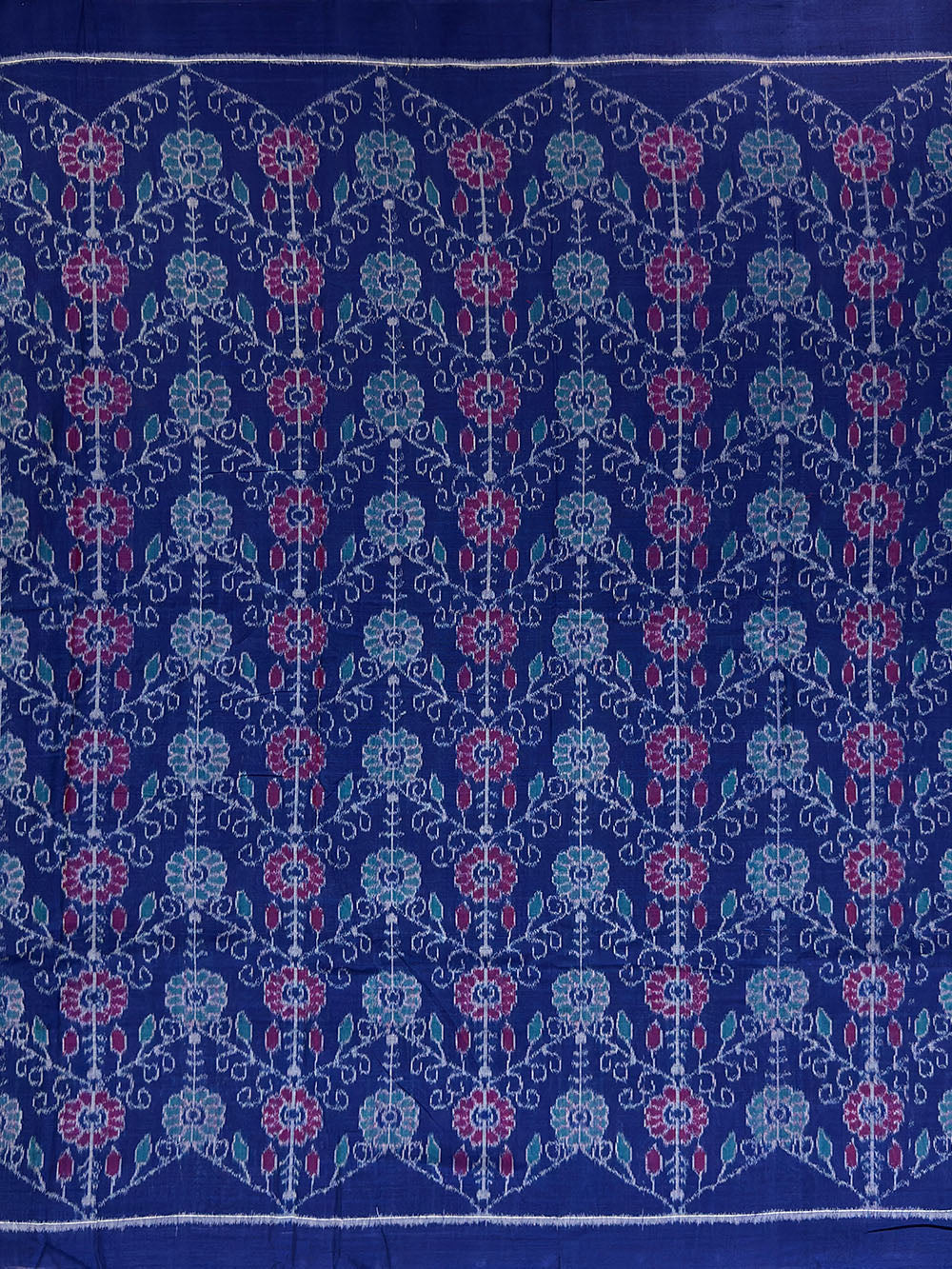 Blue and Turquoise Sambalpuri Handloom Cotton Dress Material