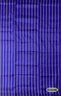 Blue and White Pure Silk Handloom Khandua Patta Saree
