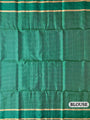 Bottle Green and Golden Pure Soft Silk Handloom Saree