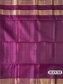 Burgundy Pure Silk Kanjivaram Handloom Saree with Golden Buttas & Border
