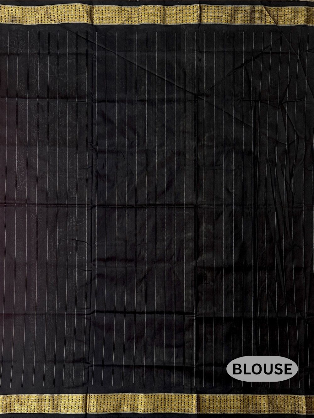 Burnt Orange and Black Pure Sambalpuri Tissue Silk Handloom Saree