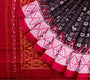Coffee Brown and Red Handloom Cotton Sambalpuri Saree