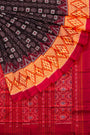 Coffee Brown and Yellow Handloom Cotton Sambalpuri Saree