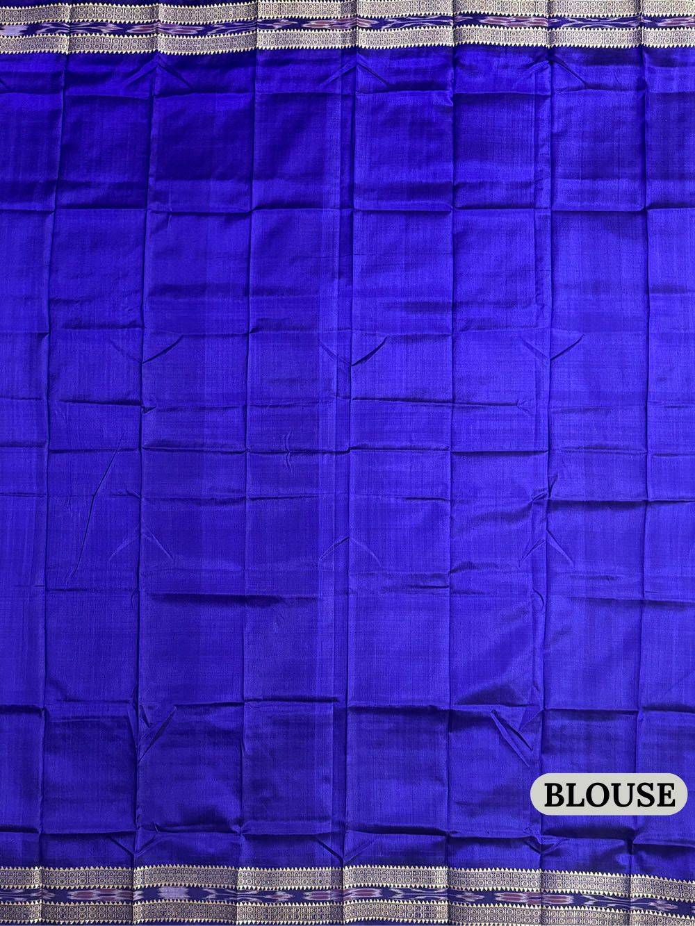 Cyan Green and Blue Pure Silk Handloom Khandua Patta Saree