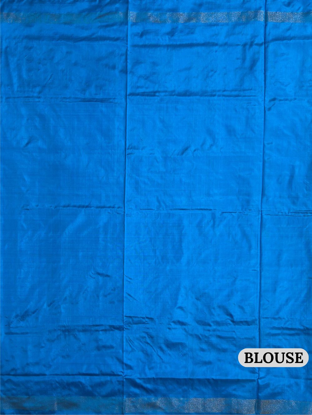 Dark Blue and Light Blue Pochampally Pure Silk Handloom Saree in Ikkat Pattern