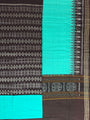 Dark Brown and Teal Sambalpuri Handloom Cotton Dress Material