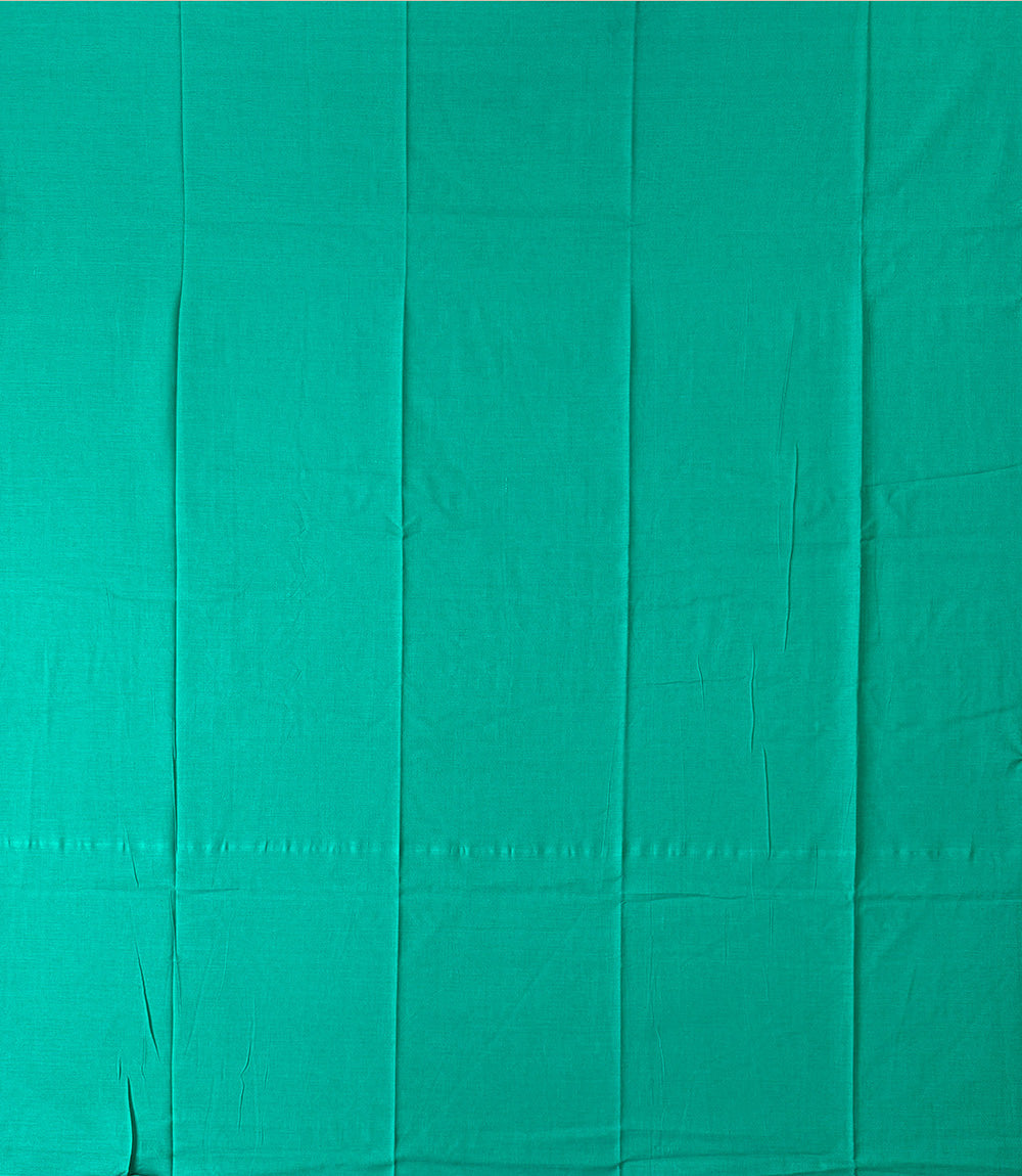 Dark Blue and Turquoise Sambalpuri Handloom Cotton Dress Material