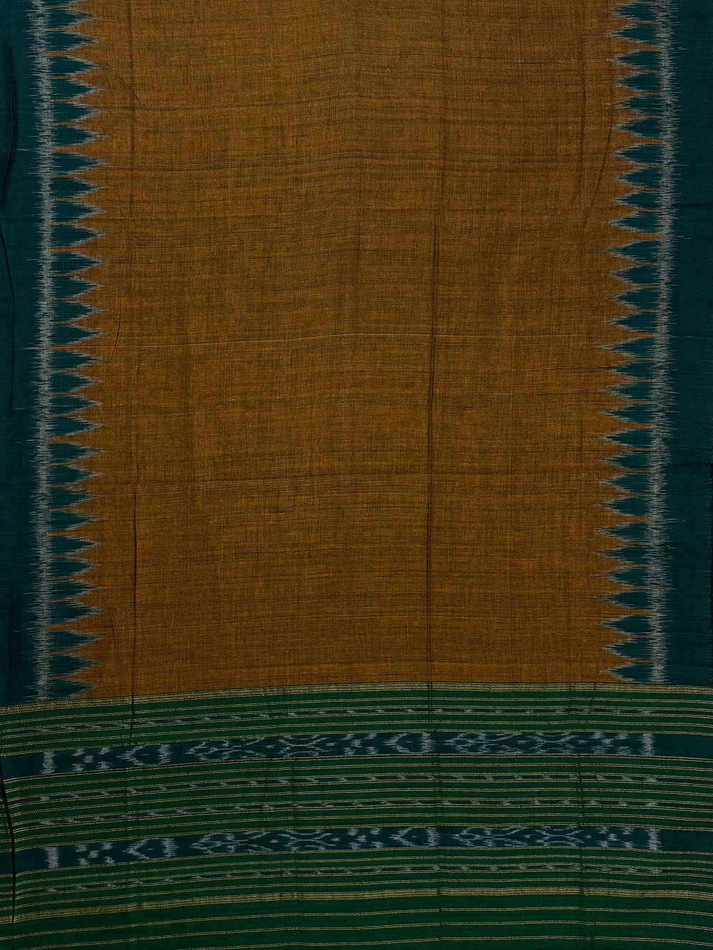 Dark Green Nuapatna Handloom Cotton Dress Material