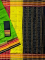 Green Kathiphera Pure Silk Handloom Khandua Patta Saree