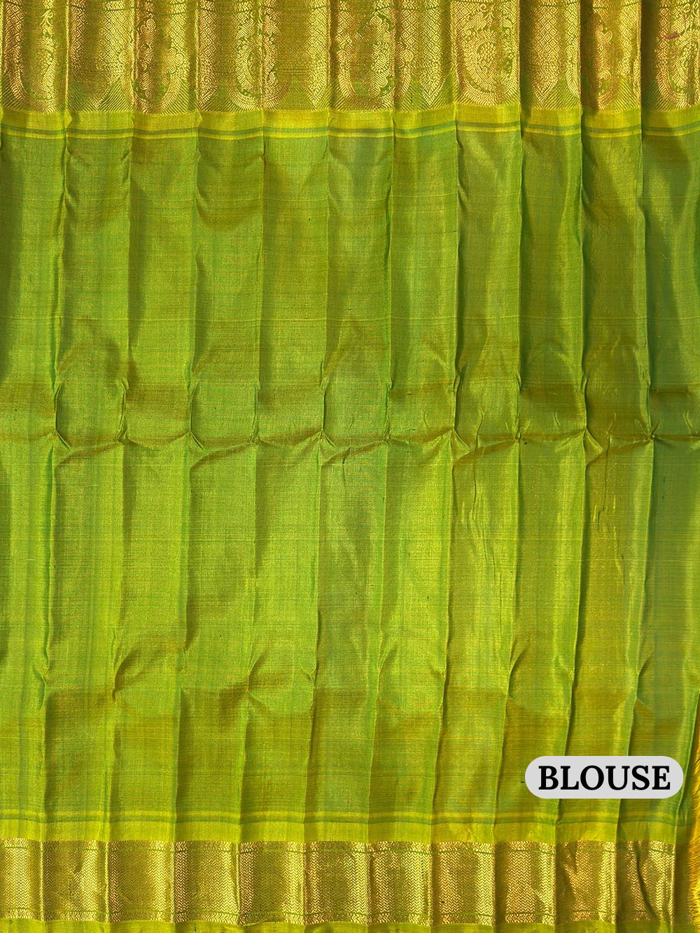 Green Pure Silk Gadwal Handloom Saree