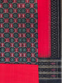Green, Maroon and Black Sambalpuri Handloom Cotton Dress Material