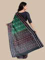 Green and Black Pasapali Border Sambalpuri Handloom Cotton Saree